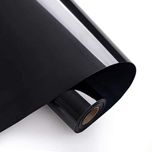 Foeska Vinile Termoadesivo per Tessuti 30.5×300 cm,Pellicola per Plotter in Vinile a Trasferimento Termico,Facile da Tagliare e Eliminare,Vinile Permanente per T-Shirt