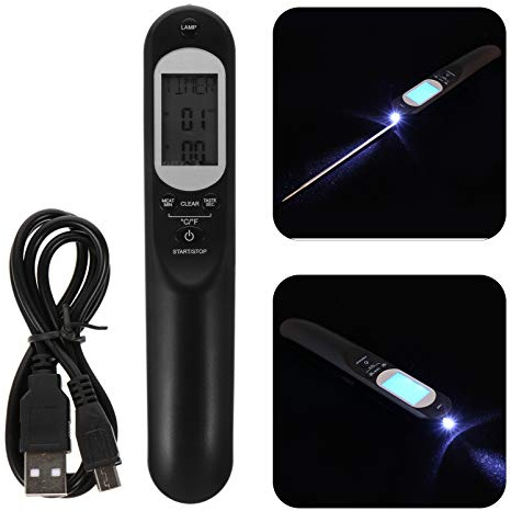 Vosarea Instant Read Meat Thermometer with Talking Function Digital Food Thermometer for Kitchen, Outdoor Cooking BBQ and Grill