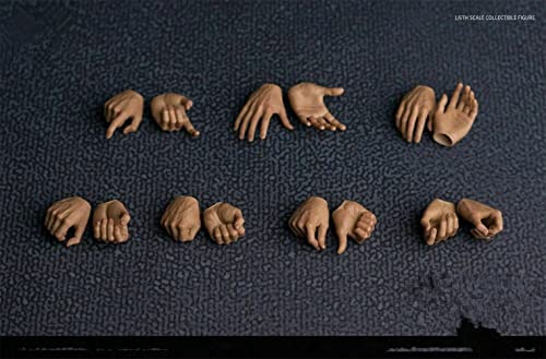 1/6 Maßstab Hände Typen,7 Paare Männliche Figuren Handtypen Hand Form für 12'' Soldat Action Figur Körper Sammlung