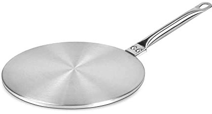 ROSSETTO Adaptateur Plaque Induction Disque Induction, Plaque de Diffusion Chaleur Induction Disque Convertisseur Support pour Plaque Induction en INOX (19cm)