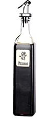 NTTNL Aceitera Botella dispensadora de Aceite de Oliva, aceitera y vinagrera, 500 ml, dispensador de vinagre y Aceite, Juego de Botellas de Cristal y Pico for Cocina Cocina