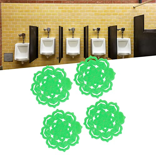 Topyond Rejilla para Urinario De 4 Piezas: Desodorantes con Rejilla para Urinario A Prueba De Olores con Tapetes Reductores De Salpicaduras, Ideal para Restaurantes, Baños De Oficinas Y Uso Comercial