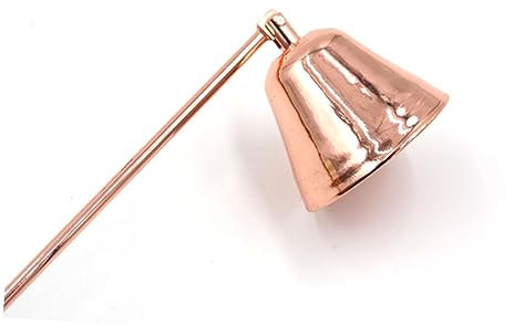 TOPBATHY Kerze Zubehör Duftkerzen Metallkerzenpuffer Kerzenzubehör Steuerung der Kerzenflamme Glocken Kerzen Docht Glocke Kerzenlöscher Roségold Feuerlöscher Schneidemaschine