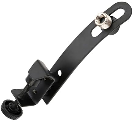 ifundom Stoßfeste Mikrofonklemme für Schlagzeuge Metall Clips mit Sicherem Halt
