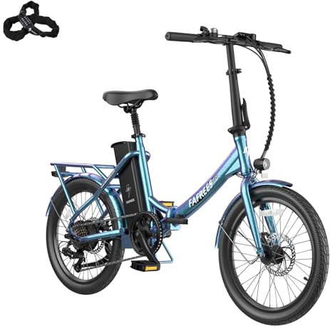 Fafrees F20 Lasting E Bike Klapprad 20Zoll Straßenzulassung bis 120KM [ Offiziell ] 36V 18,2Ah, Elektrofahrrad Herren 250W, Ebike Damen 25KM/H, E Mountainbike Erwachsene 120KG, Elektrisches Fahrrad