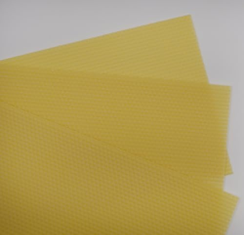 Mittelwände 5,1mm aus Seuchenfreiem Bienenwachs Zander 395x195mm