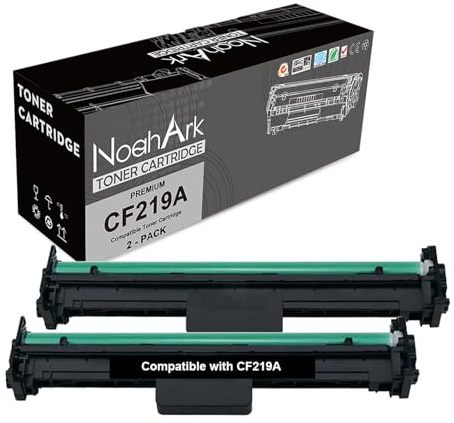 NoahArk Compatible para 19A CF219A Unidad de Tambor para LaserJet Pro M102 M102a M102w M104 M104a M104w MFP M130 M130a M130fn M130fw M130nw M132 M132a M132fn M132fp M132fw M132nw M132snw (2 Paquetes)
