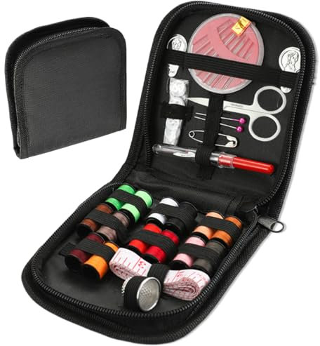 EIHI Set de Costura Accesorios para el hogar Kit de Costura Accesorios para el hogar, Set de Viaje Accesorios de Costura para Principiantes,Rollos de Hilo,Agujas