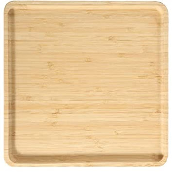 GAROEN Plateau de Service et Plateau de Petit-déjeuner, Plateau de Service carré en Bois, Plateau de collation, Plateau de Petit-déjeuner, décoration de Ferme élégante (A XXL)
