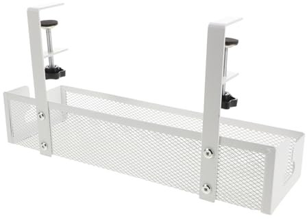 Gadpiparty Untertisch Kabelmanagement Tray Kabel Organizer Ohne Bohren Für Büro Und Zuhause Zur Ordentlichen Kabelführung Unter Dem Schreibtisch Große Version