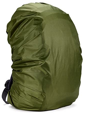 Mocturnity 100 l ryggsäck regnskydd vattentät väska vandring camping bärbar stor, armégrön