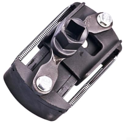 Yuanpgky Llave de extracción de filtro de aceite automotriz con diseño de dos mandíbulas, construcción de metal, llave de filtro general de coche con resorte ajustable (A)