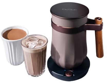 Hotel Chocolat - The Velvetiser System - in-Home Hot & Cold Drinking Chocolate Machine - Barista-Grade Drinking Chocolate Maker - Pebble Edition - Ideal for Gifts