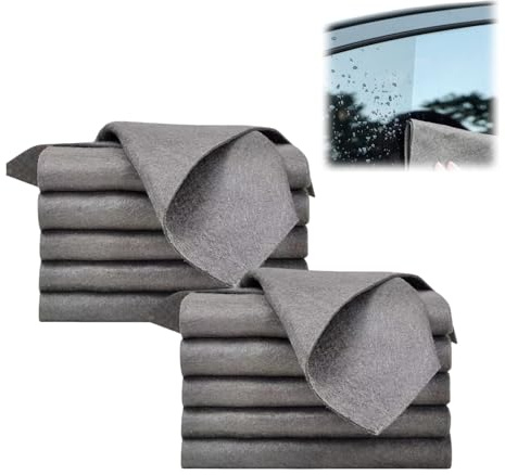 Genérico 2025 Nuevo Paño De Limpieza Mágico, Espesado Paño Magico, Paño Magico Cristales Limpiacristales Trapo de Limpieza de Microfibra Reutilizable Sin Rayas para Baño Cocina Coche Vidrio