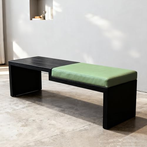 CLLXDZ Küchenbank, Esszimmerbank, Flurbank & Bettbank – Flur Bank für Eingangsbereich, Schlafzimmer, Wohnzimmer, Fußende des Bettes, Veranda Oder Ecke(Green,100cm/39in)