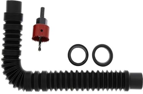 NDNCZDHC Kit Troppopieno Contenitore Pioggia, Design Tubo Grande, Kit Collegamento 2 Secchi, Deviatore Barili Pioggia Estensibile 6-31 Pollici per Giardino Domestico