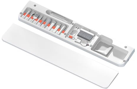 Limpiador portátil para computadora portátil, cómodo kit de limpieza, juego de cuidado de teclado y reposamuñecas, suministros domésticos portátiles para mujeres, hombres, adolescentes, estudiantes, a