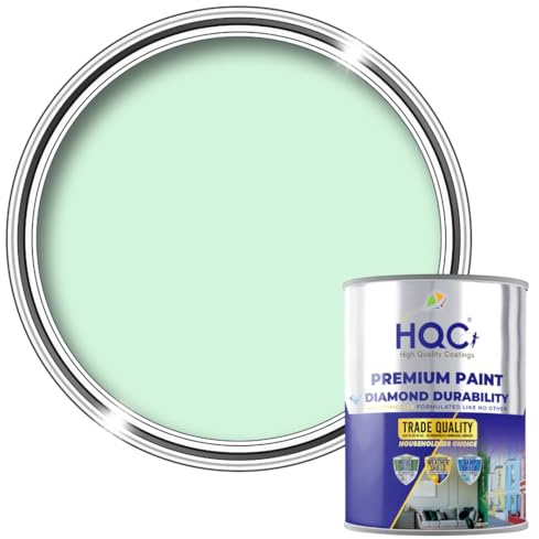 HQC Fence and Garden Paint | Furniture, Shed, Wood, Outdoor Paint | Garden Fence | Quick-Drying | 5L Mint Green