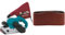 Makita 9403 Ponceuse à Bande Limage 100mm 1200W & P-36924 Ceinture abrasive 100 x 610 MM Taille du grain K120, 5 ceintures, Rouge