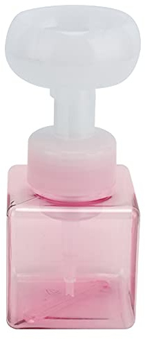 Blumenförmiger Seifenspender Lotionspender 250ml Nachfüllbarer Schäumende Flasche, PETG Leer Pumpe Flaschen Schaumseifenspender für Shampoo Kosmetik Lotion Toilettenartikel (Blumen - Rosa)