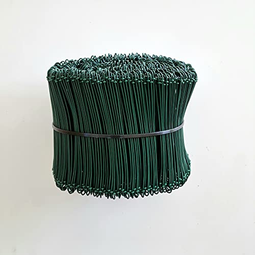 Makashop24 - Drilldraht 100-400 mm x 1,6 mm GRÜN ummantelt 10 Größen Bindedraht (250 Stück Drilldraht grün Ø 1,6 mm - Länge 200 mm)