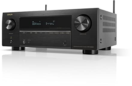 Denon AVR-X2800H 7.2 Ch Stereo Receiver - 8K UHD Home Theater AVR (95W X 7), Wireless Streaming via Built-in HEOS, Wi-Fi, Dolby Atmos, DTS Neural:X & DTS:X Surround Sound, Bluetooth Amplifier