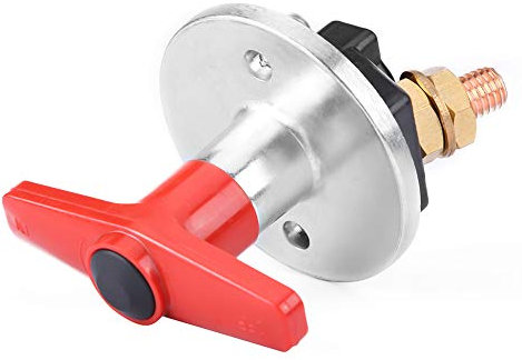 Coupe-batterie de voiture, Interrupteur de déconnexion de batterie, Isolateur d'alimentation universel à clé fixe pour voiture 12V-60V, isolateur de puissance