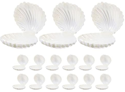 PRETYZOOM Muschel-Süßigkeitenschachteln 15 Stück Aufbewahrungsboxen in Muschelform Für Süßigkeiten Schmuck Und Kleine Souvenirs Als Geschenkboxen Für Hochzeit Geburtstag Weihnachten Und Jubiläum
