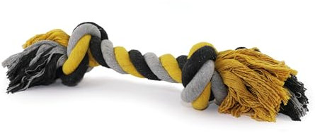 Ancol Jumbo Jaws Chunky Rope Dog Toy - Interactive Fun Big Animals Playing - Puppies Tugging Adventure Games Pet Accessory - 50cm