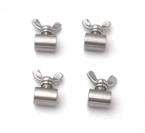 Colliers de serrage pour câbles métalliques, Serre-câbles en acier inoxydable 304, serre-câbles à vis à main, attaches de câbles métalliques, boucle papillon for fils d'acier de 2 à 20 mm(6mm)