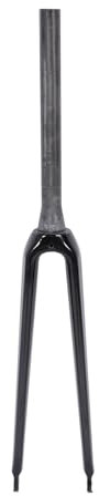 Bnineteenteam Fahrradfedergabel, 700C Kohlefaser-Fahrradgabel, Starre Fahrradgabel, Passend für Rennräder (3K-Textur glänzend)