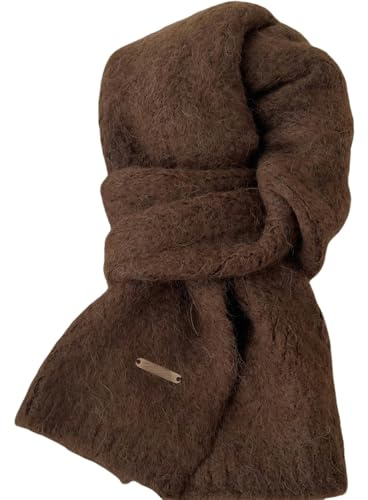 JosuE Schal Alpaka Schal Frauen Winterwolle Gemischt Schüler Gestrickt