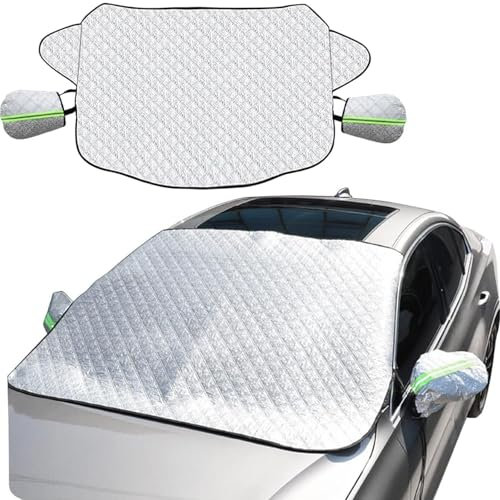 MKHIXTSL Frontscheibenabdeckung Auto Windschutzschei für Ford Transit Front 2019-2024, Sonnenschutz Frontscheiben Eisschutzfolien, Winter Gegen Schnee EIS Frost Staub Sonne