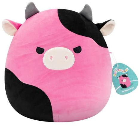 Squishmallows SQCR07676 - Pollyanna die Kuh 30 cm, offizielles Jazwares Plüsch, superweiches Kuscheltier