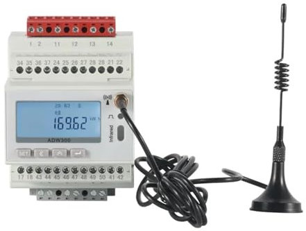 KSZHZYMGX Compteur d'énergie électrique triphasé Intelligent ADW300(ADW300 with Lora)