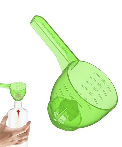 Cuchara medidora, embudo, tazas medidoras para polvo, cocina, cucharadas de proteínas, embudo ABS, prácticas cucharas de medición con escalas de medición
