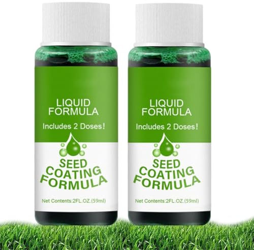 Spray Para Césped Verde Y Daños, Spray Para Césped Verde, Spray Líquido De Semillas De Césped Para Hidrosiembra, Spray Líquido De Semillas De Césped Para Césped (2 unidades)