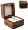 YZROHYI Caja Anillos Boda,Caja Anillo Compromiso Madera,Cajita para Anillos Regalo,Estuche para Alianzas Retro,Porta Alianzas con Interior de Terciopelo,Wedding Ring Box,Cajas Joyero Pequeño