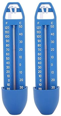 Agmoctz 2 piezas medidor de temperatura de piscina accesorios de piscina fáciles de usar para piscina SPA sauna exterior e interior
