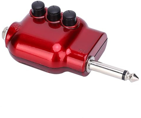 Qcwwy Amplificatore per Chitarra, Mini Amplificatore per Esercitazione con Metallo e Abs, di Potenza Pickup Leggero per Chitarra Elettrica con Jack di Uscita da 6,35 Mm