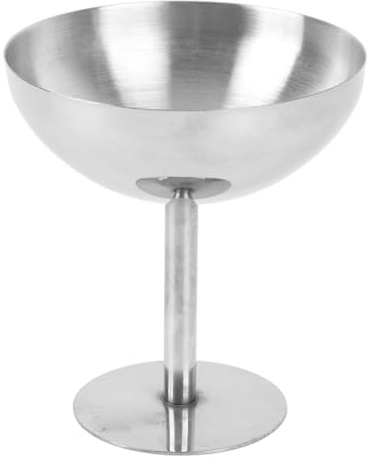 Stylebest Glasskopp i Rostfritt Stål Premium 304 Dessertskål för Glass och Sallad 160 Ml Okrossbar Design