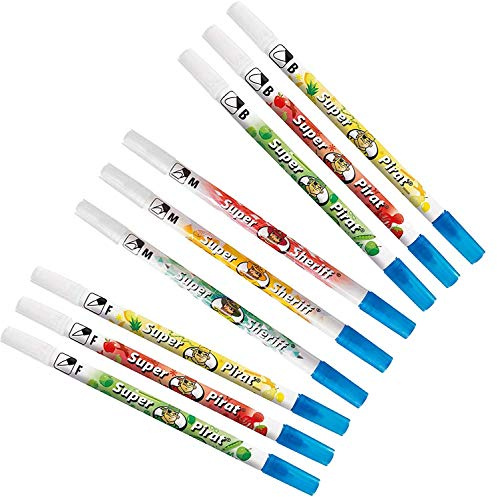 Pelikan Tintenlöscher Super (9er Set, Löscher B M F | Mix)