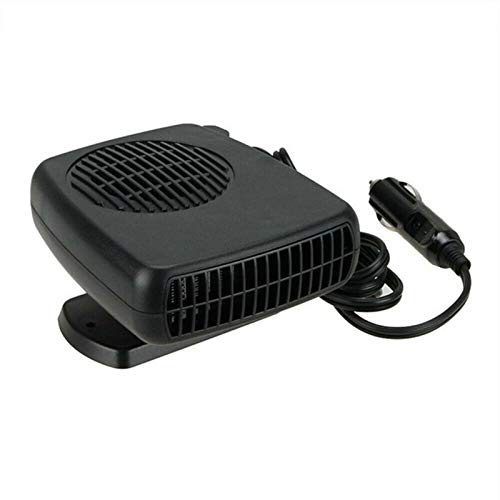 WPHH Calentador De Coche Portátil Desempañador Desempañador, 12 / 24V 200W Calefactor Eléctrico Parabrisas Rotación De 360 ° Ventilador De Refrigeración De Calefacción ABS,12v