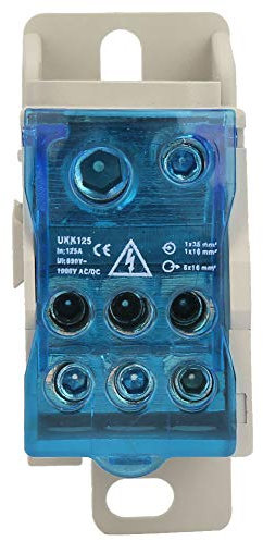 Jenngaoo Scatola di Giunzione, Din Rail Terminal Block Scatola di Distribuzione del Cavo Elettrico Connettore di Alimentazione Scatola di Giunzione per Quadro Elettrico Involucro Elettrico