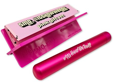 SMO, #ItsHowWeRoll Ultimate Tabler Cradle with Pink Rolling Paper and King Size Storage Tube Set