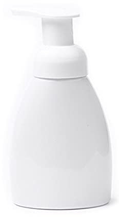 Soap dispensers 250ml Clear Foaming Liquid Soap Dispenser Shampoo Lotion Shower Gel Hand Sanitizer Whipped Mousse Points Pump Bottle soap dispenser pump (Color : White)