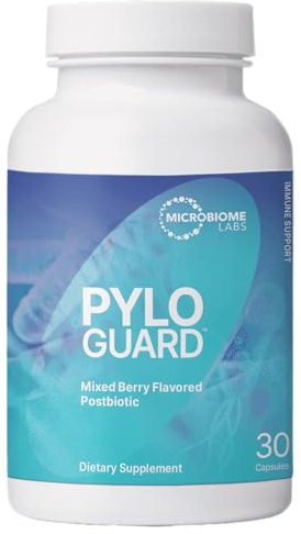 Microbiome Labs - PyloGuard (30 Kapseln) | Nahrungsergänzungsmittel zur Förderung des Ausscheidungsprozesses des Körpers, Postbiotischer Lactobacillus reuteri DSM 17648