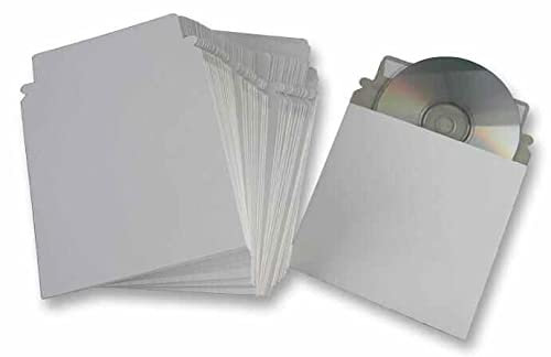 RARAION - CD/DVD-Versandtaschen mit Haftklebeverschluss, 50 Stück
