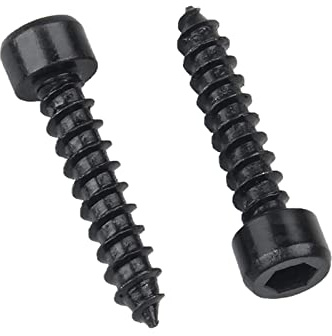 ORANXIN M4 x 40mm 30 Pcs Stufe 8.8 Selbstbohrende Schrauben Kohlenstoffstahl Zylinderkopf Treibschrauben Sprecher Trompete Fassungskappe Holzschrauben Schwarz