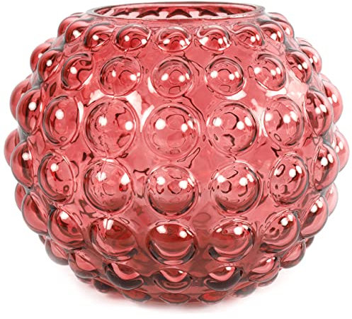 Countryfield Teelichtglas Perly L 17cm Altrosa